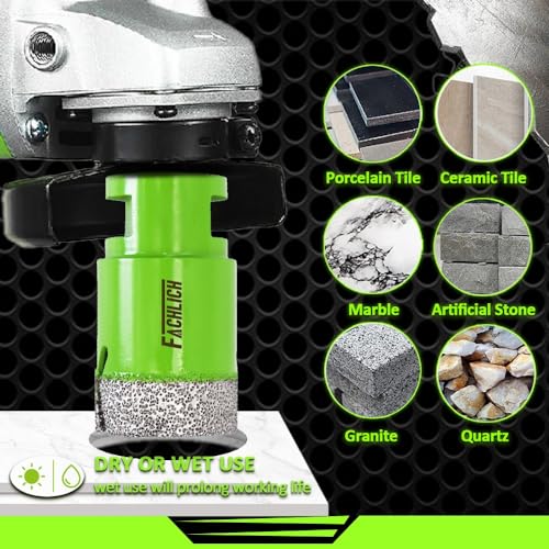 Image of Diamond Core Drill Bits - 1-3 /8 inch Tile Hole Saw 35mm for Porcelain Tile Granite Marble Masonry Brick