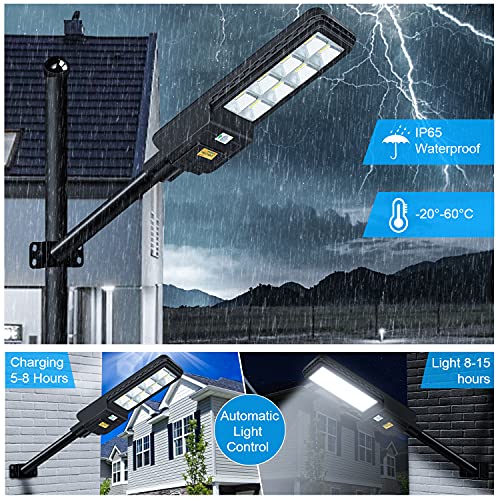 400W Lampione Solare LED Esterno 528LEDs, Lampione...