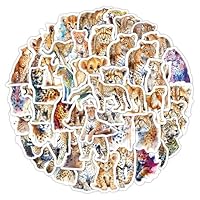 50 PCS Cheetah Stickers for Water Bottle|Hunting Leopard Vinyl Waterproof Sticker for Water Bottle Laptop Skateboard Phone Car Decals Gifts for Kids Teens Adults for Party Favors Supplies Decor