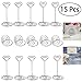 ULTNICE Table Number Holders Table Number Stands Photo Holder Photo Clip for Weddings Party Gatherings -Pack of 15pcs