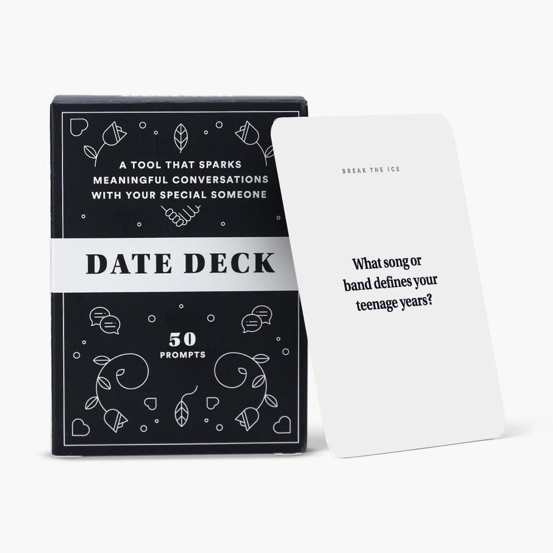 Date Deck by BestSelf Co. ââ‚¬â€ Exciting, Engaging, and Though-Provoking Conversation Prompts Perfect for Unlocking Connection, Intimacy and Meaningful Discussion ââ‚¬â€ 50 Cards