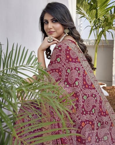 Image of Yashika Women's Trendy Printed Jacquard Lace Georgette Saree with Blouse Material||AZ-YS-P1-GULSHAN-Parent