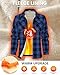 WULFUL Men's Flannel Fleece Jackets Sherpa Lined Shirt Jacket Plaid Jackets Shacket Winter Outerwear Warm