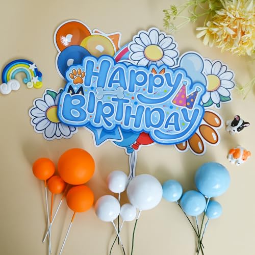 Blue Dog Cake Topper