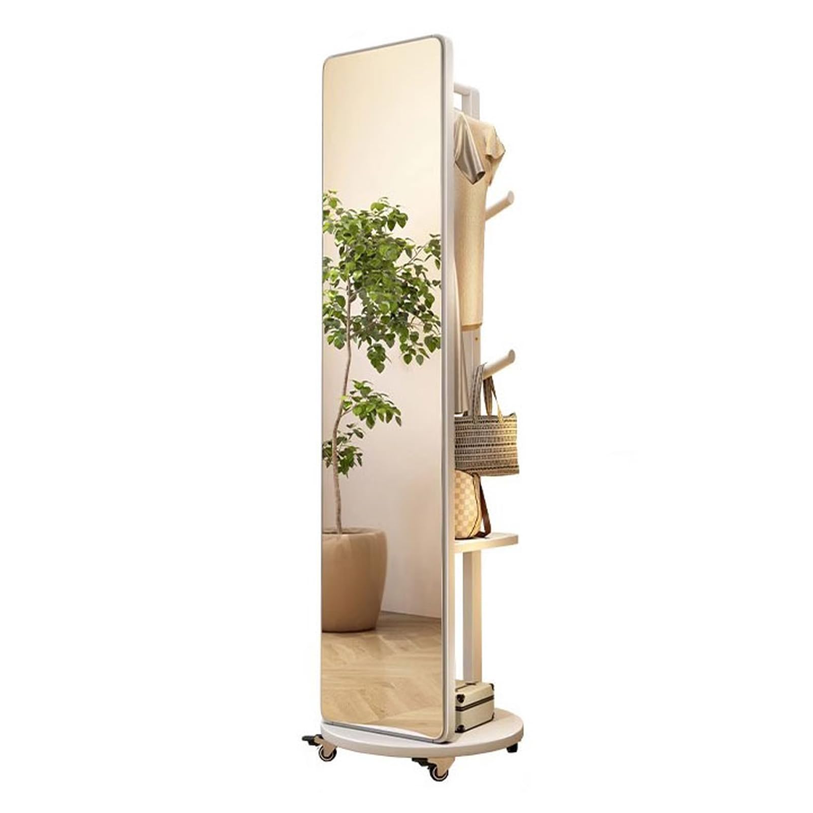 Kapstok met spiegel goud LORENA