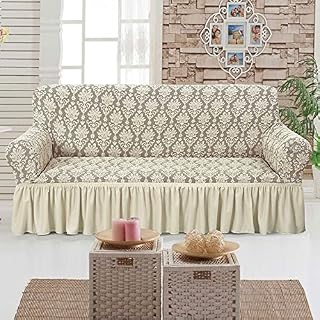 easylife lifestyle solutions Elegant Stretch Cover/Valance - Beige - 2 Seater | Beige | 2 Seater2795