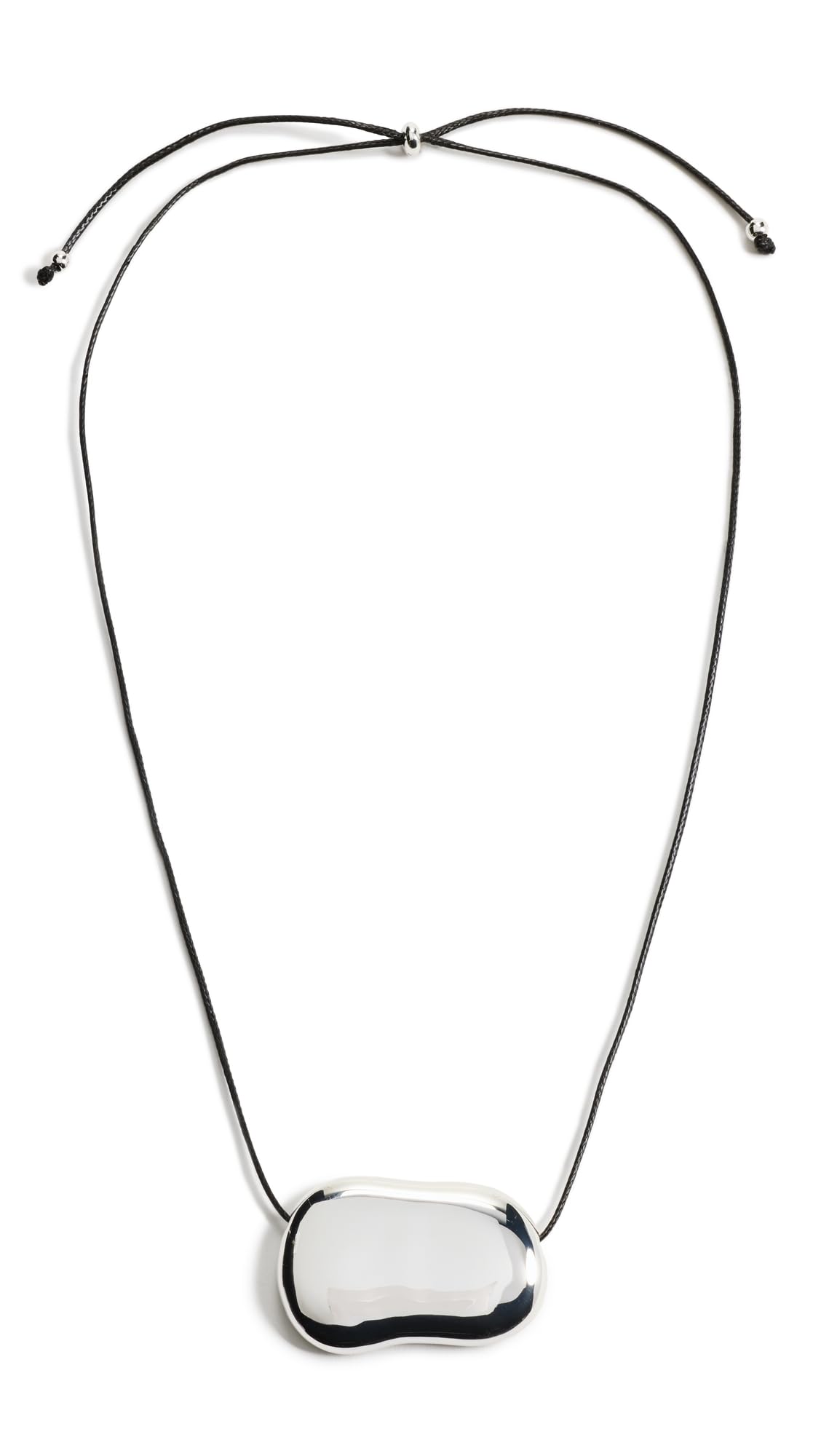 Heaven Mayhem Women's Julia Silver Necklace, Silver/Black, One Size