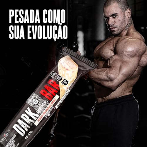 Integralmedica Dark Bar Chocolate, Darkness, Kit com 8 unidades