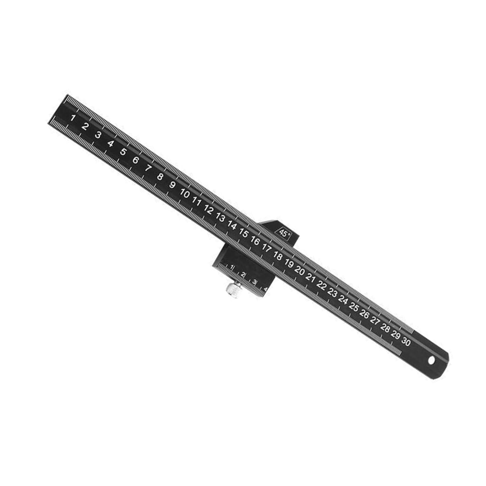 BWANGIAO 20cm To 50cm Aluminum Alloy 90 Degree Angled Ruler With 45 Degree Positioning For Woodworking And Carpentry Projects