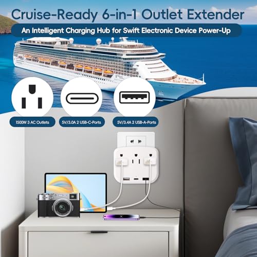 Carnival Cruise Ship Essentials 2025 Must Haves Packing List Kit,Cruise Luggage Tags,Magnetic Hooks,Lanyard for Ship Cards,Power Strip,Towel Bands,Nausea Wrist Bands Cruise Accessories All Cruise Line2