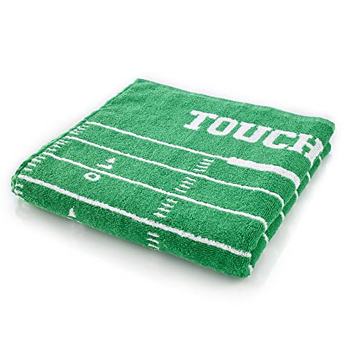 40YARDS American Football Spielfeld Handtuch, Badetuch, Strandtuch - 100% Baumwolle, Größe: 70 x 140 cm, 500 g/m2