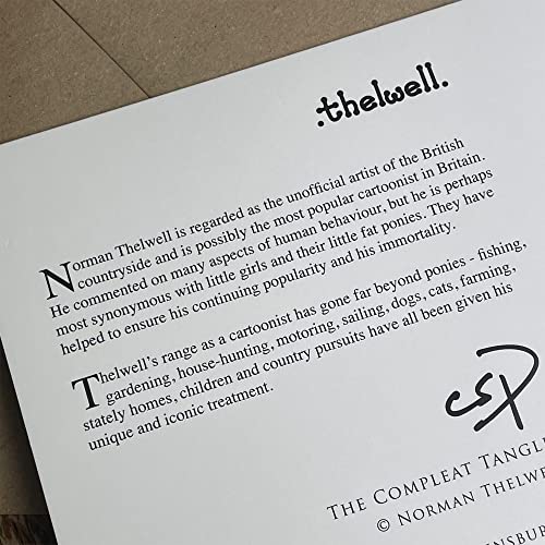 Thelwell The Compleat Tangler by Norman A5 Fishing Greeting Card with Envelope - Image 5