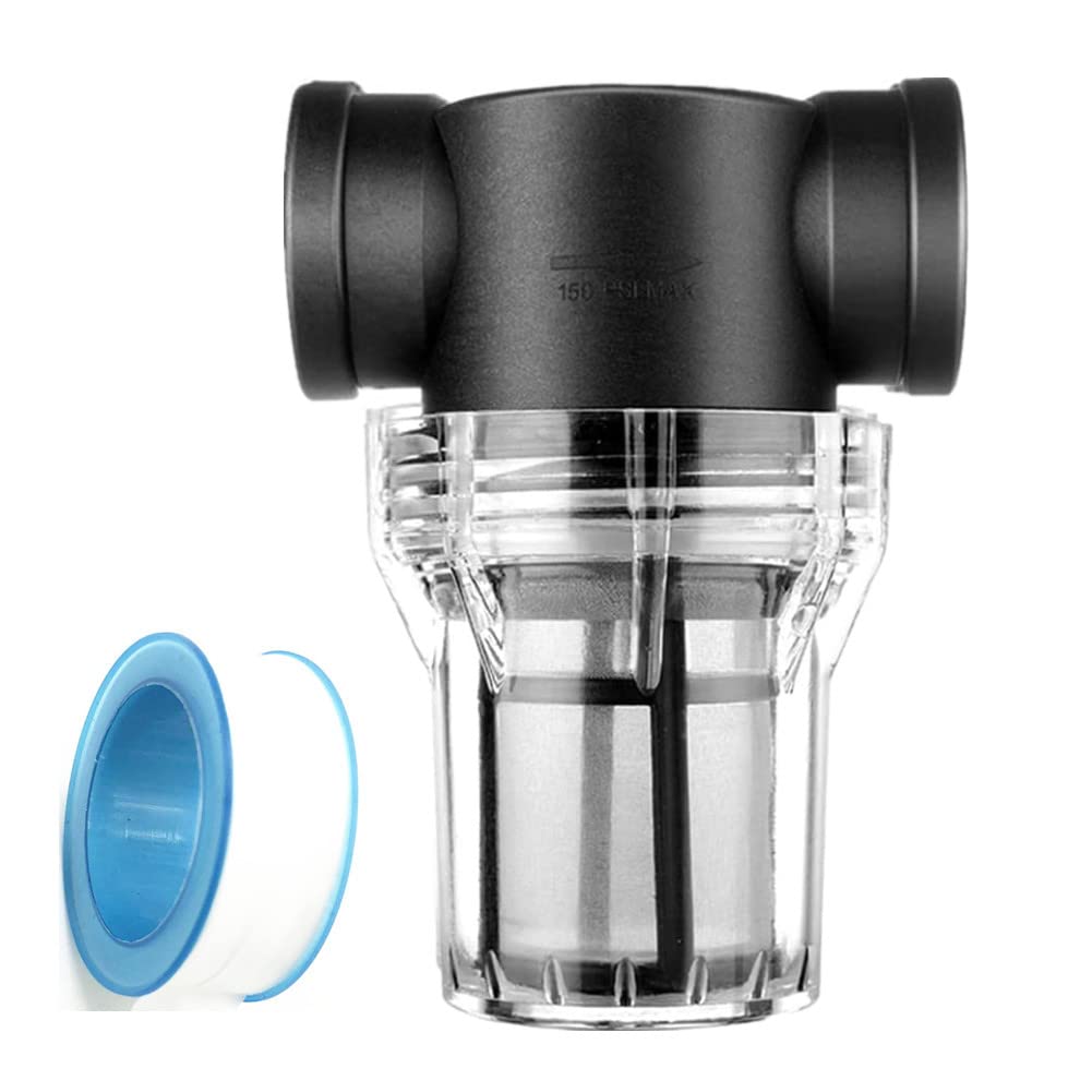 shuangtong Pressure Washer Filter Sediment Filter Strainer Attachment Stainless 80Mesh Screen for Outdoor Gardening,RV,Water Pipe,1 inch