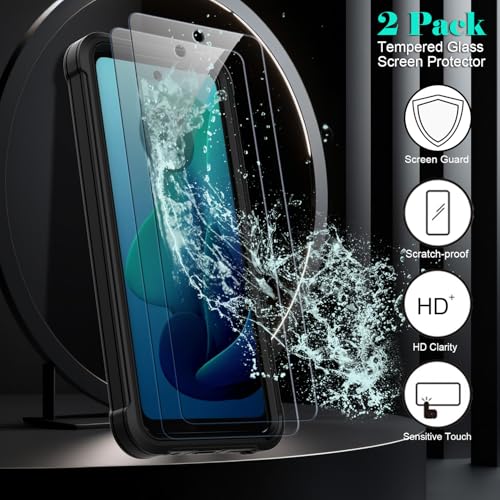 Leptech LLXFY-G5G24-01 For Motorola Moto G 5G 2024 Case With 2 Pack Tempered Glass Screen Protector, [Holster Series] Belt Clip Hard Tough Heavy Duty Rugged Shockproof Protective Cell Phone Case  thumb #8