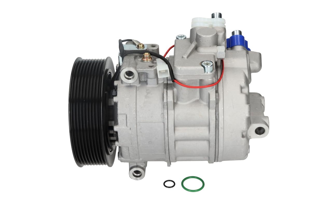 BOSCH A/C Kompressor für Klimaanlage Klimakompressor mit ID: 7SBU16C Kältemittel: R134a PAG 46 mit 130mm Riemenscheibe 9-Rillen A0002343711 A4572300111 0002343711 1 986 AD1 080