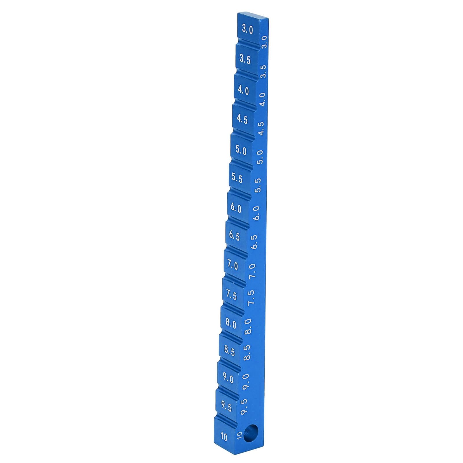Misuratore di Altezza di Marcia, Accessori per Misuratore di Caduta per Auto RC da 3-10 Mm in Lega di Alluminio per Auto da Drift 1/10 RC (Blu)