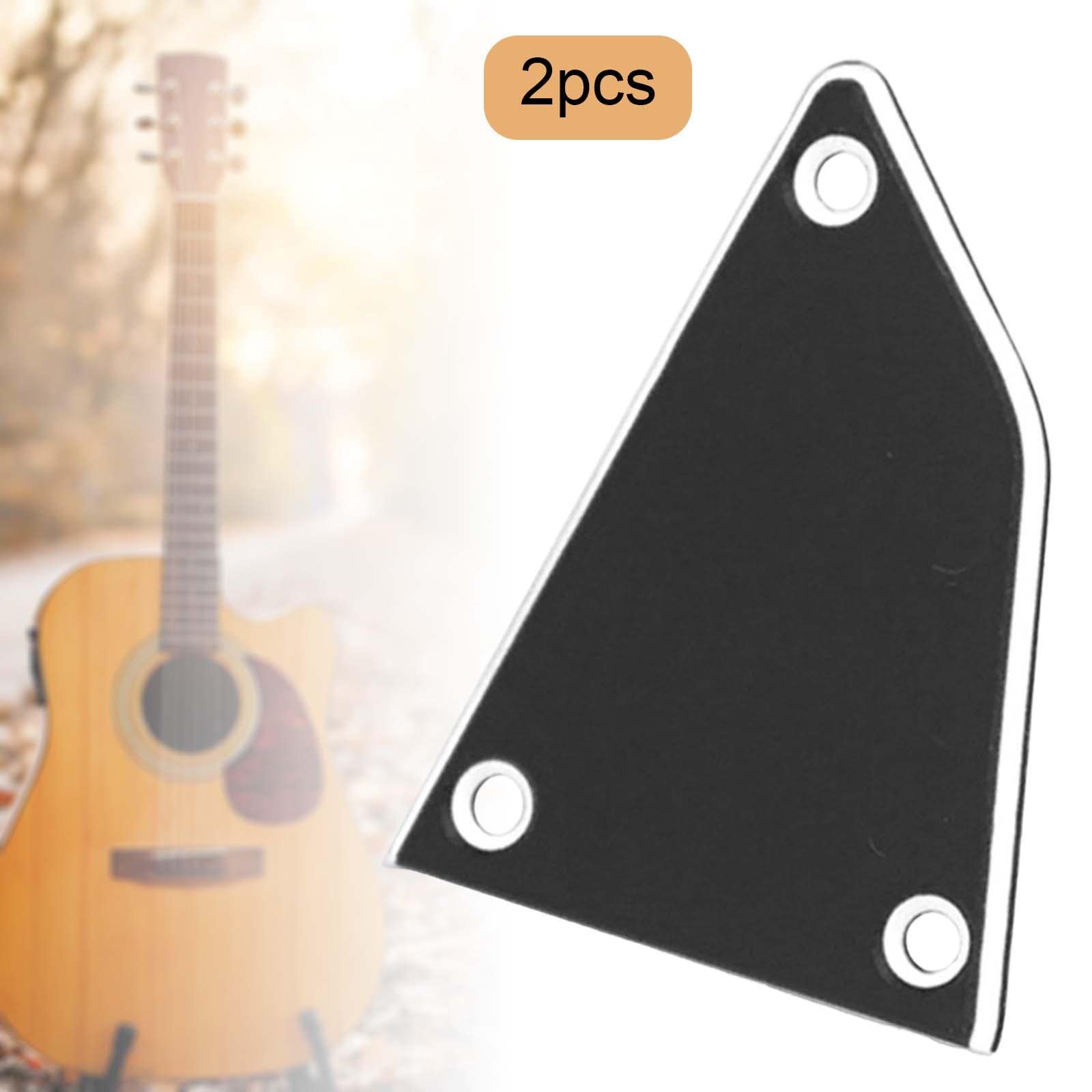 F Fityle Tappo per Manico di Chitarra Elettrica con Copertura di Ricambio E Piastra di Regolazione Dei Bassi con Protezione Affidabile E Durevole Adatta per, 6 pezzi