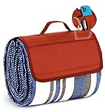 Boobhone Picnic Blanket, Extra Large Waterproof Mat, 3-Layer Travel Beach Blankets, Great Gifts for Adults Camping, Couples Gifts for Women Who Have Everything, Top Wedding Registry