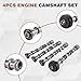 Charouse 5184377AG 4Pcs Engine Camshaft Set Compatible with 2011-2016 Dodge Charger Journey Challenger Durango Ram 1500 Jeep Cherokee Wrangler Grand Chrysler 200 300 3.6L 5184378AG 5184379AG 5184380AG