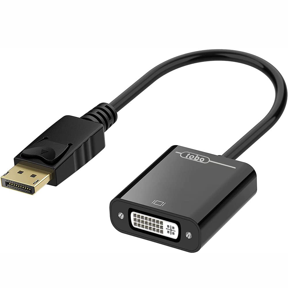 Tobo DisplayPort (DP) to DVI Adapter, Gold-Plated Display Port to DVI-D Adapter (Male to Female) Compatible with Computer, Desktop, Laptop, PC, Monitor, Projector, HDTV-TD-259TC. (B0BB394W64) Amazon Price History, Amazon Price Tracker