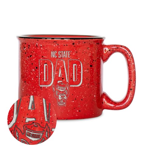Rico Industries NCAA North Carolina State Wolfpack Dad 12oz Laser Engraved Campfire Mug