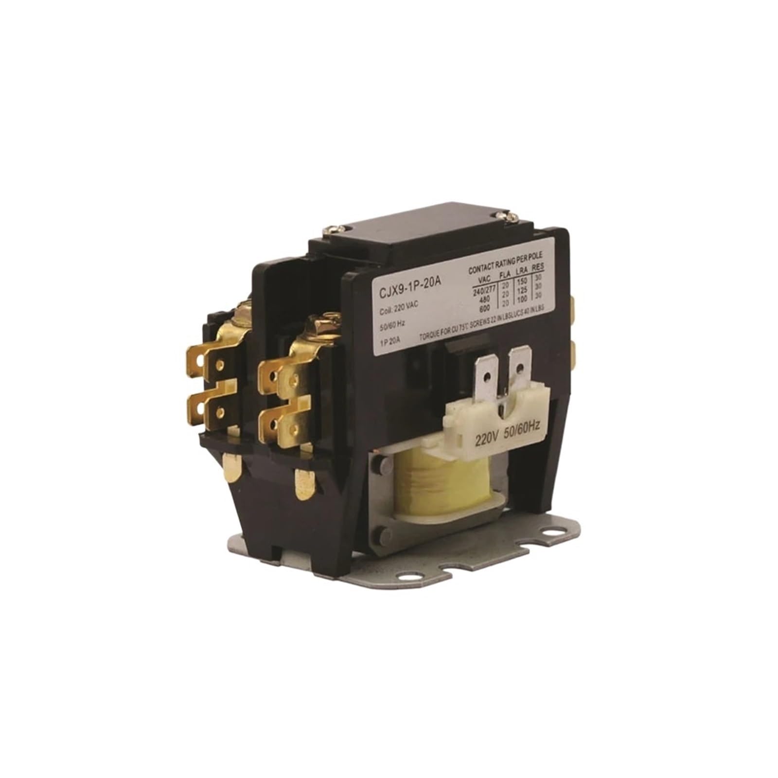 Contacteur monophasé 220V CJX9 pour réparer le système électrique de climatisation