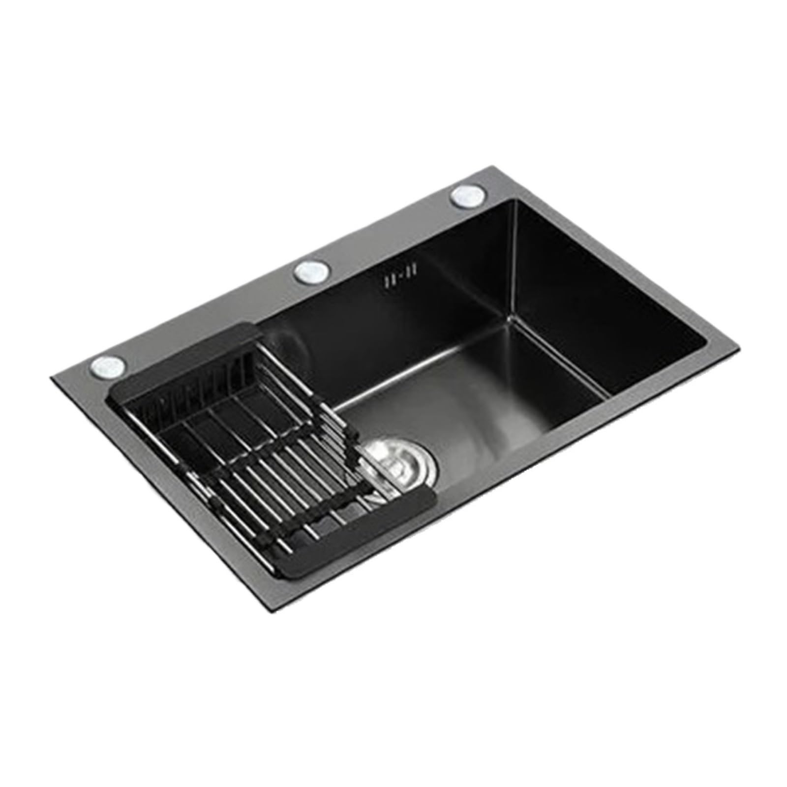 Pqlxjjyur 75X45cm Drop In Kitchen Sink Stainless Steel Undermount Basin Large Single Slot Workstation Sinks Household Dishwashing Easy To Clean Maintain(75X45cm)