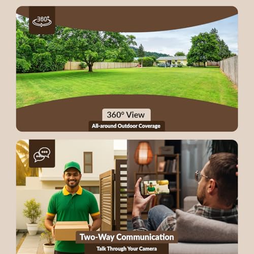 Image of CP PLUS 4MP Quad HD Outdoor Wi-Fi CCTV Camera | 360 Pan & Tilt | Full-Color Night Vision | CTC Cyber Secure Tech | Smart Detection Suite | View & Talk | OK Google | Cloud Recording | CP-Z43Q