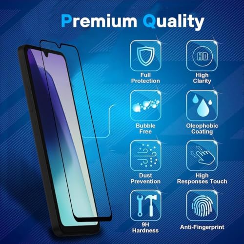Image of SHILD Military-Grade Gorilla Tempered Glass Screen Protector for Redmi A4, Redmi 14C and Poco C75 (6.88 Inch, Pack of 1) | Edge to Edge Full Coverage | Black Border | Easy Installation Kit Included