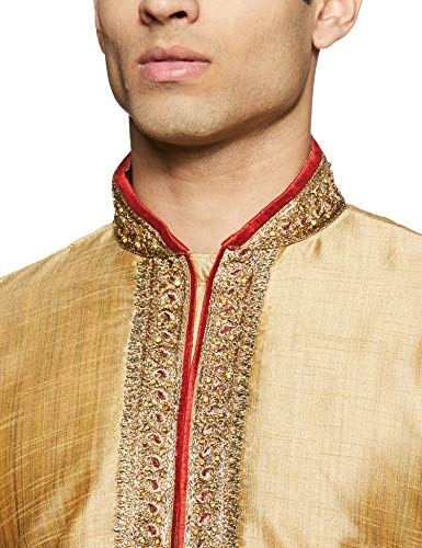 Image of Manyavar Men's Silk Kurta Pyjama