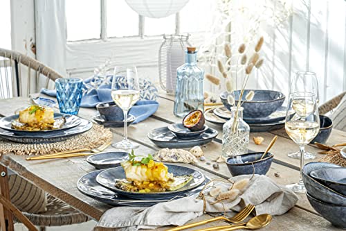 Foto von SÄNGER | Tafelservice Darwin aus Steingut, 12-teiliges Geschirrset für 4 Personen, Modernes & Einzigartiges Design | PREMIUM COLLECTION