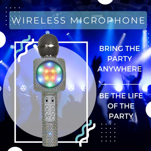 Wireless Express - Sing-Along Bling Bluetooth Karaoke Microphone And Bluetooth Stereo Speaker All-In-One … (Bling) #TOP2