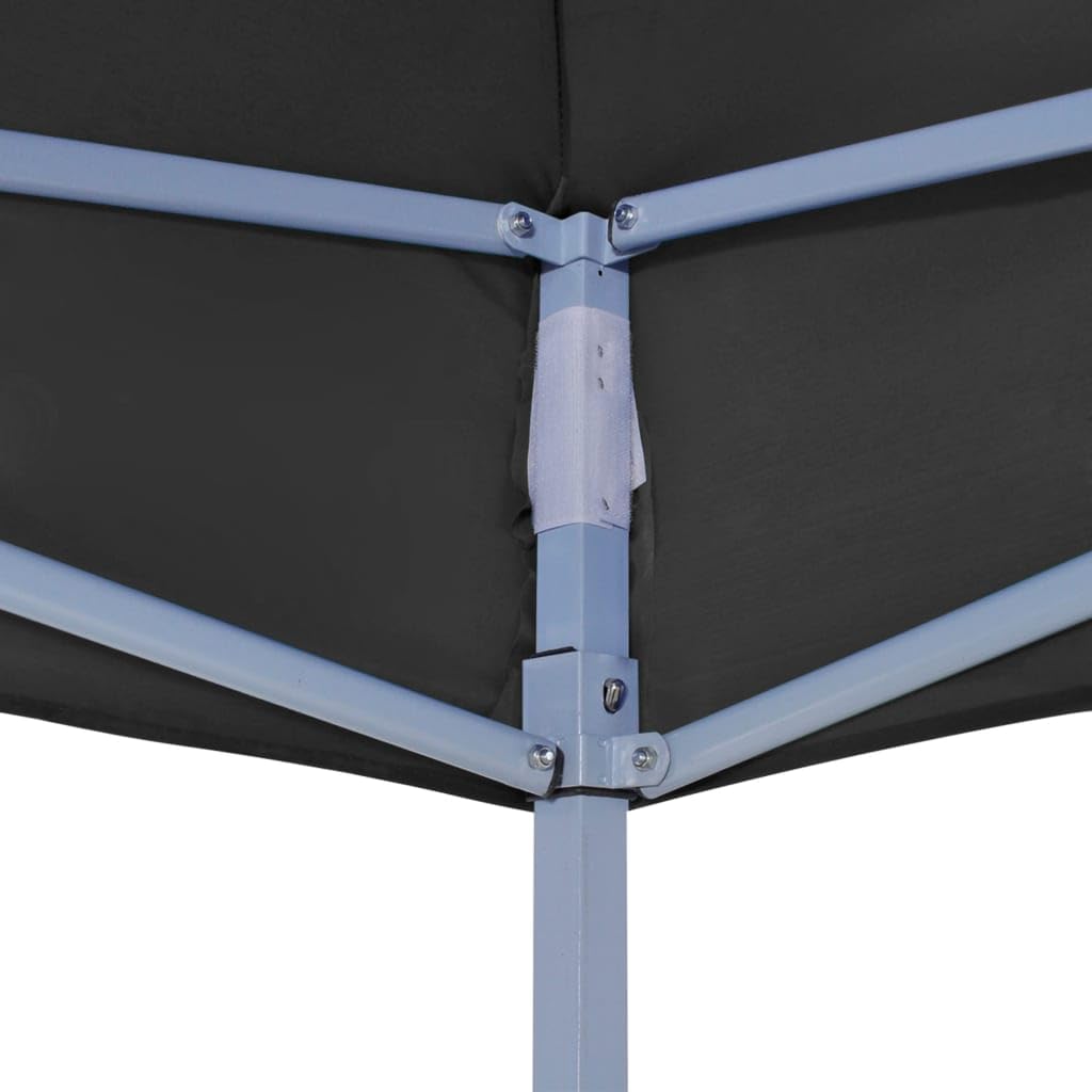vidaXL Techo para carpa para fiestas, 3 x 3 m, negro, 270 g/m²