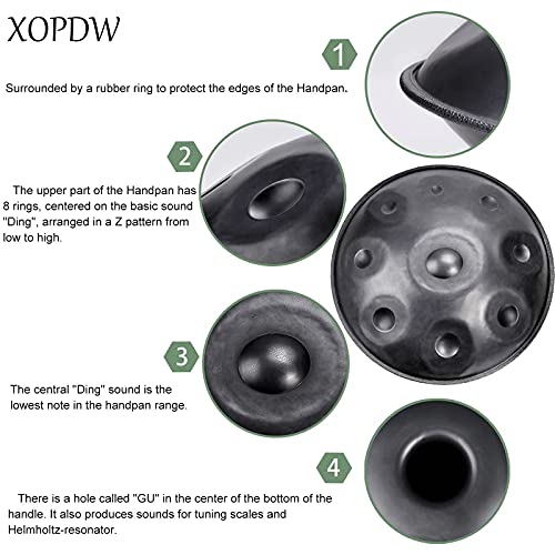 Handpan D Minor 9 Notas 22 Pulgadas Acero miniatura 4