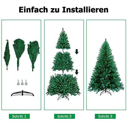 Herrselsam Albero di Natale artificiale, albero di...