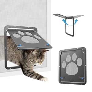 Billionchains Katzenklappe Fliegengitter mit Magnetverschluss