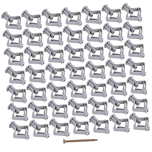 PRETYZOOM Plastic Butterfly Plugs for Drywall 100pcs Wall Expansion Anchors Hardware Accessories