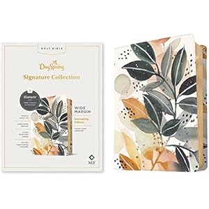 NLT Wide Margin Bible, Filament Enabled (LeatherLike, Autumn Leaves, Red Letter): DaySpring Signature Collection Imitation Leather – October 4, 2022