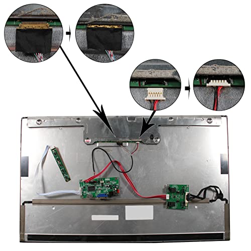 Image of VSDISPLAY H /D VGA Controller Board for 27 inch LM270WQ1-SDE3 36 pin eDP | 2560x1440 2K WLED LCD Screen