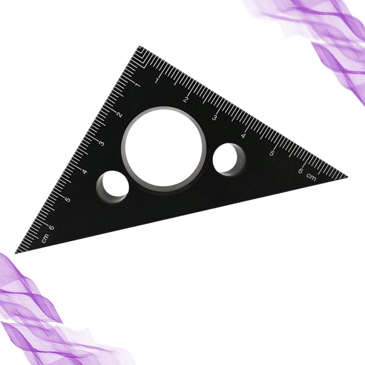 1PC Aluminum Alloy Triangular Rule Sturdy Height Gauge for Woodworking DIY and Craft Projects Lightweight and Portable Carpenter Measurement Tool Markings for Accurate Readings