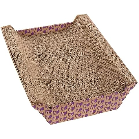 SmartyKat Super Scratcher Chaise Corrugated Cat Scratcher, Catnip Infusion Technology - Brown, One Size Cover