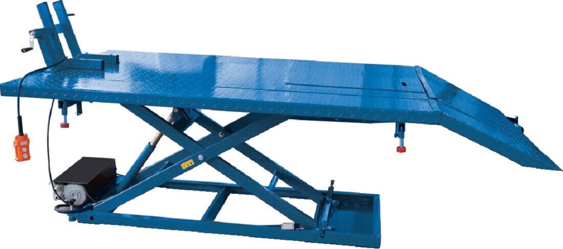 CATOCCI MACCHINE Ponte Sollevatore per Moto E Quad ELETTROIDRAULICO Portata kg 600 con BOTOLA 05.085.18