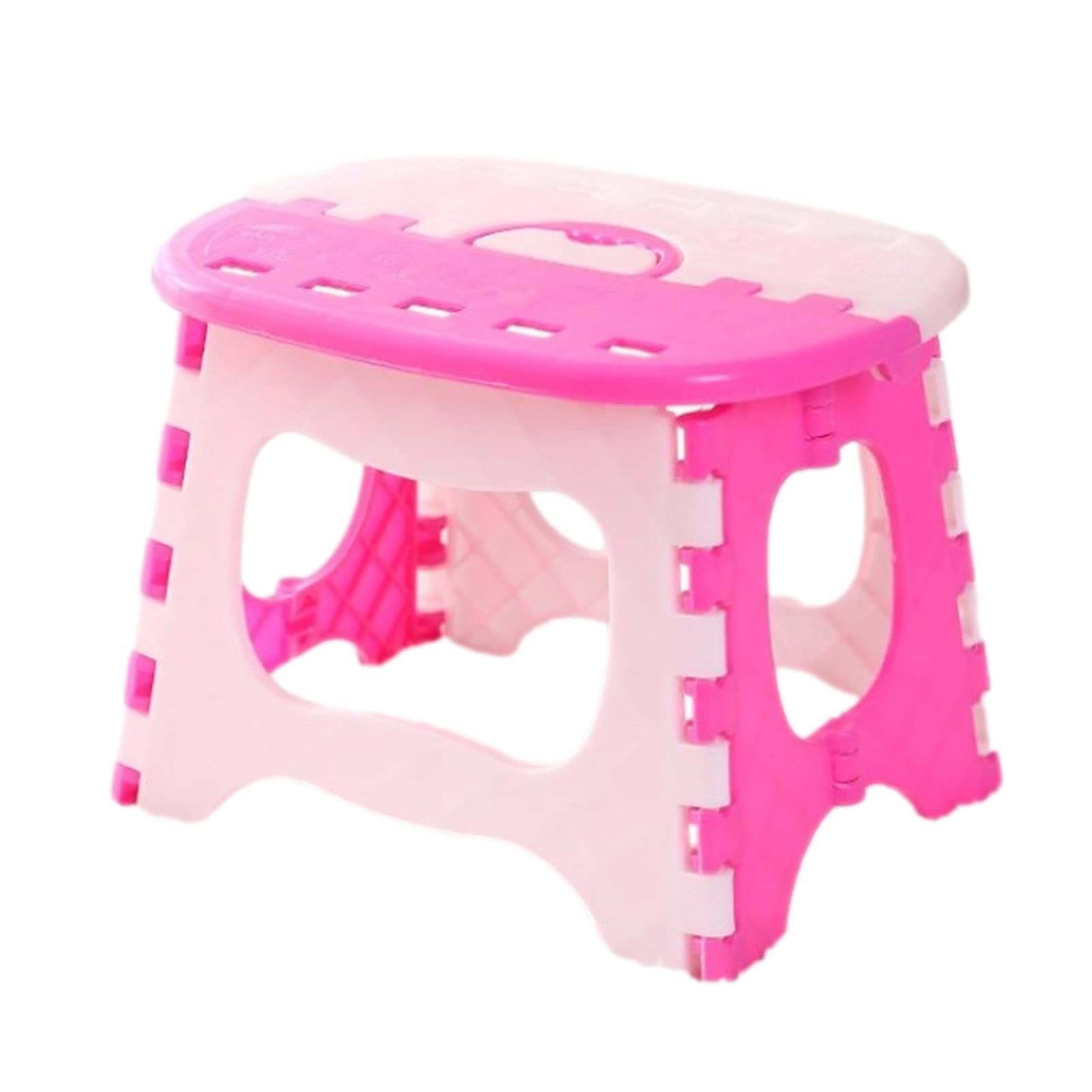 WENLISmall Foldable Step Stool Step Stool Non-Slip Plastic Stool, Thick Plastic Stools for Adults Simple Stool Heavy Duty Folding-stools for Home, Office,5 Colors (Color : Lavender)