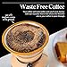 Willow & Everett Pour Over Coffee Dripper - Reusable Filter & Strainer for Medium Coarse Ground Coffee - Paperless Coffee Maker for Carafe