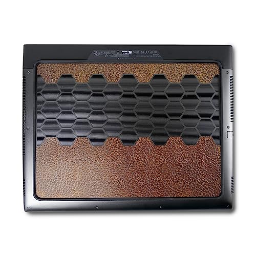 Image of MightySkins Skin Compatible with Alienware M18 R1 (2023) Full Wrap Kit - Brown Pleather | Protective, Durable, and Unique Vinyl Decal wrap Cover | Easy to Apply & Change Styles | Made in The USA