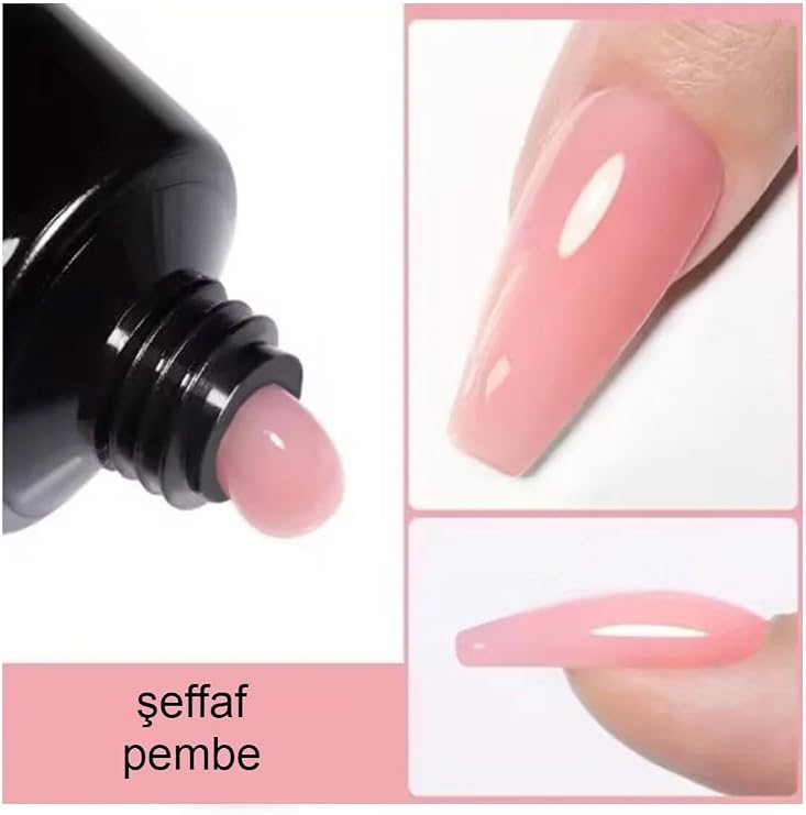 Poly Gel Poly Jel YoĞun Kivamli 20 Ml (Şeffaf Pembe)