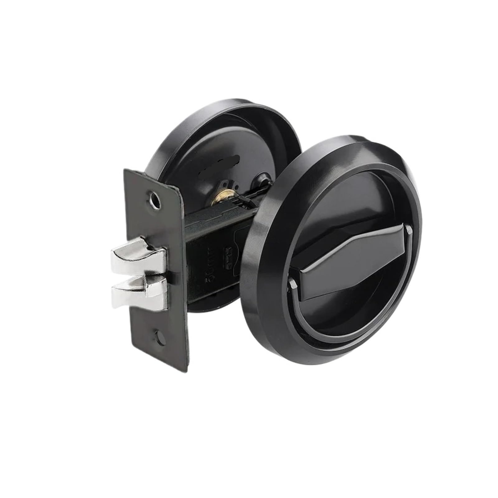 YXINAER Round Recessed Door Lock Stainless Steel Invisible Door Lock