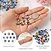 Fashewelry 325Pcs 6mm Tiny Millefiori Glass Round Ball Beads Mixed Colors Mosaic Glass Spacer Loose Beads Handmade Flower Pattern Lampwork Beads for Jewelry Making DIY Crafts
