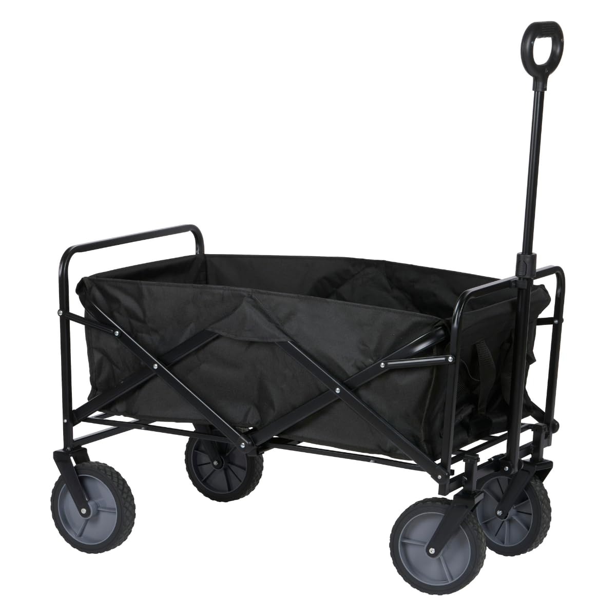 Carrello Pieghevole - Carrello da Trasporto con Ruote All Terrain - Manico Estensibile - Max 70 Kg - per Campeggio Spiaggia Giardino e Spesa