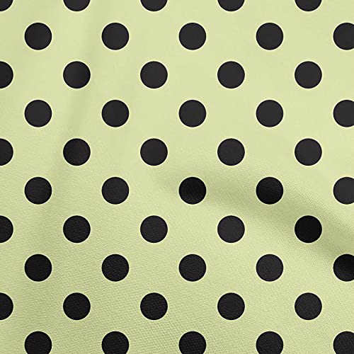 oneOone Viscose Chiffon Greenish Beige Fabric Dots Quilting Supplies Print Sewing Fabric By The Yard 42 Inch Wide-1F